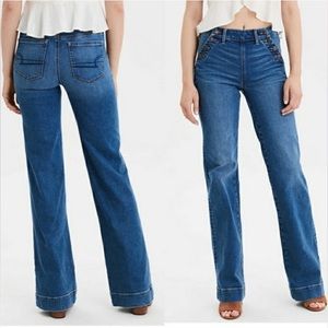 American Eagle Sailor Jeans, super-stretch, 4 short, excellent condition